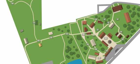 Grundrissplan des Geländes Grundrissplan des Geländes