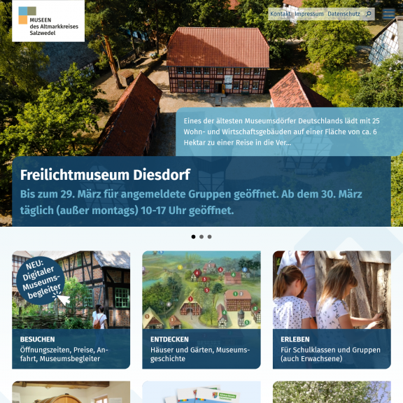 Startseite vom Freilichtmuseum Diesdorf Startseite vom Freilichtmuseum Diesdorf