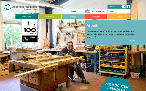 DBH Lilienthal Website Startseite