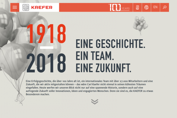 Screenshot Startseite