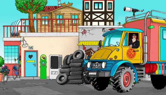 Jippie Media: Opa Magic Moggie Hinterhof