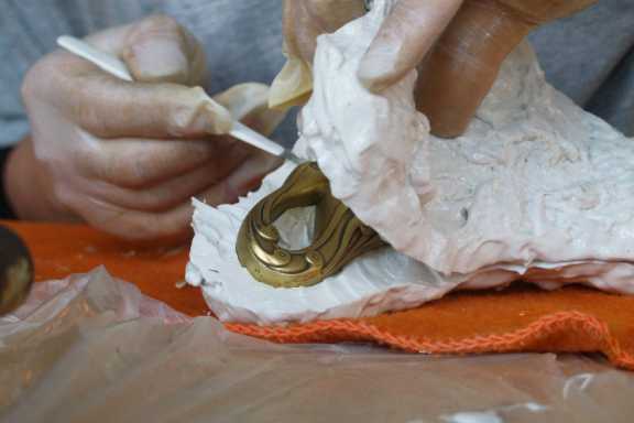 Silikonabdruck von dem Original Silikonabdruck von dem Original