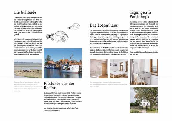 Broschüre für die Lotseninsel in der Schleimündung