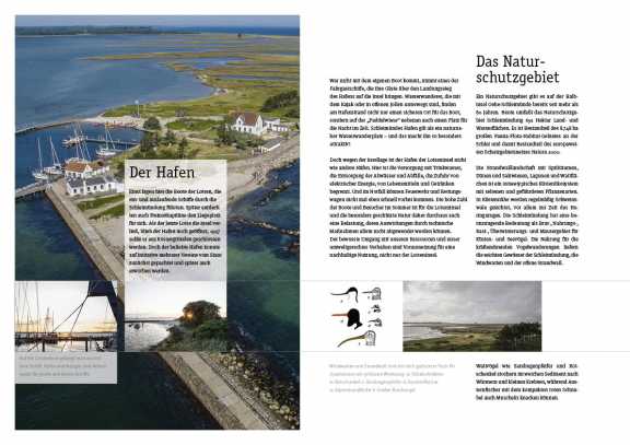 Broschüre für die Lotseninsel in der Schleimündung