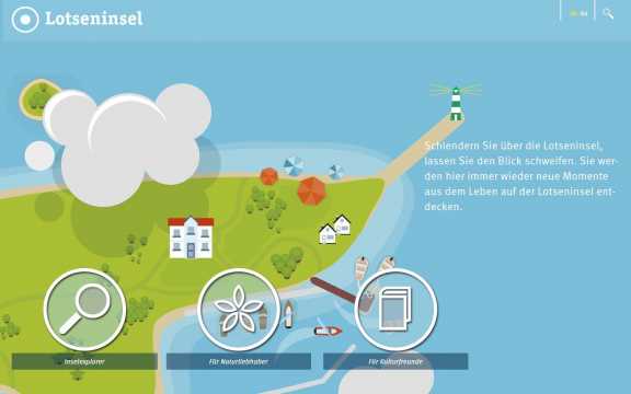 Startseite der Lotsensinsel